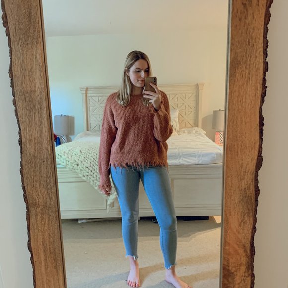 Forever 21 Frayed Knit Sweater - Picture 2 of 3